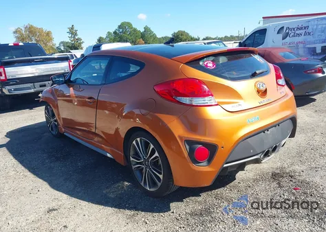 2016 Hyundai Veloster Turbo z USA, uszkodzony, nr VIN KMHTC6AE9GU278914